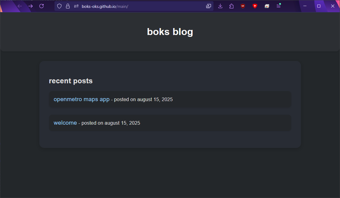 A screenshot of the new Firefox web apps feature.